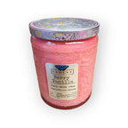Berry Vanilla - Wood Wick Soy Candle (Rose Quartz) Embossed Glass Jar