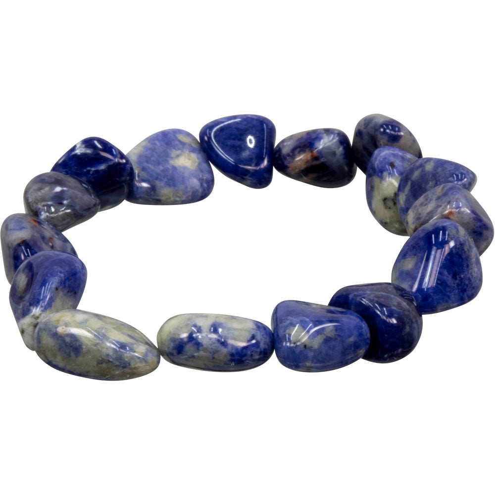 Tumbled Crystal Gemstone Stretch Bracelet