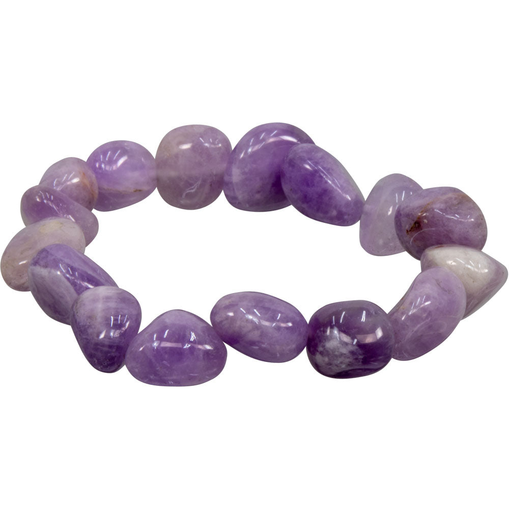 Tumbled Crystal Gemstone Stretch Bracelet