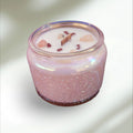 It Girl - Wood Wick Soy Candle (Sunstone & Red Jasper) - Embossed Glass