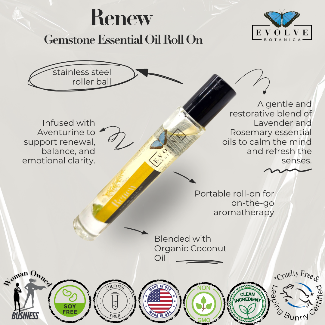 Gemstone Essential Oil Roll On - Renew