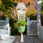 tree of life plant hanger Tree of Life Macrame Plant Hanger