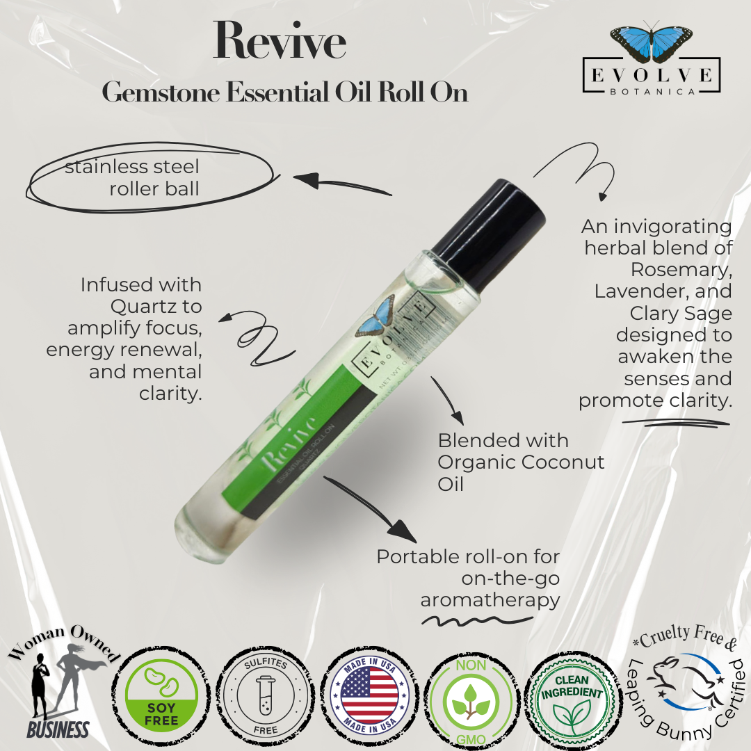 Gemstone Essential Oil Roll On - Revive