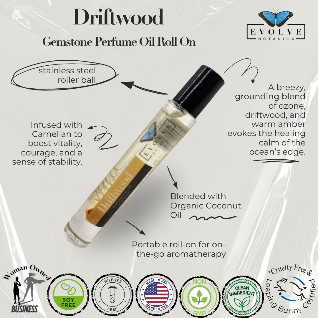Gemstone Perfume Roll On - Driftwood