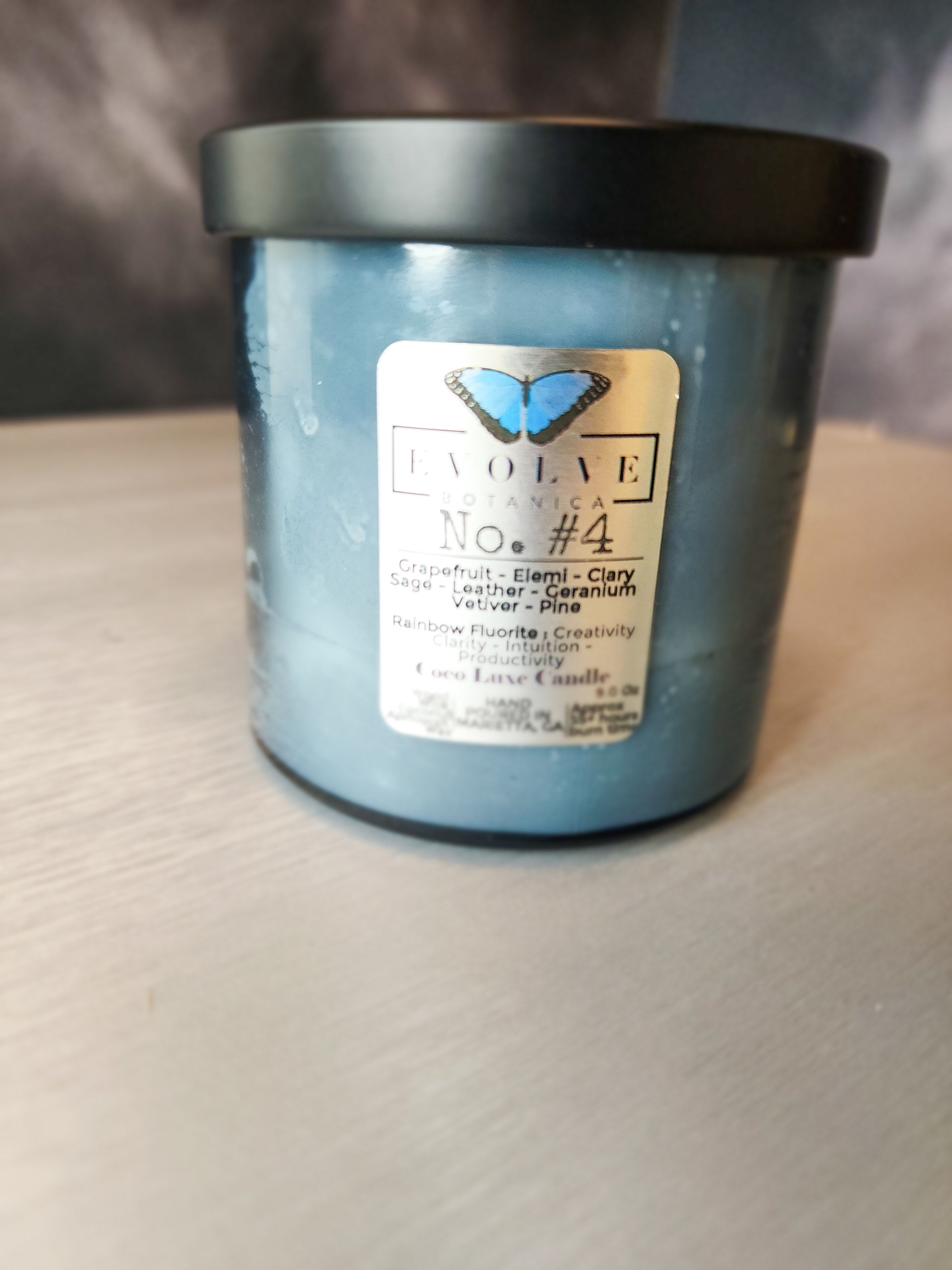 9oz Coco Luxe Candle - No. #4 (Rainbow Fluorite)