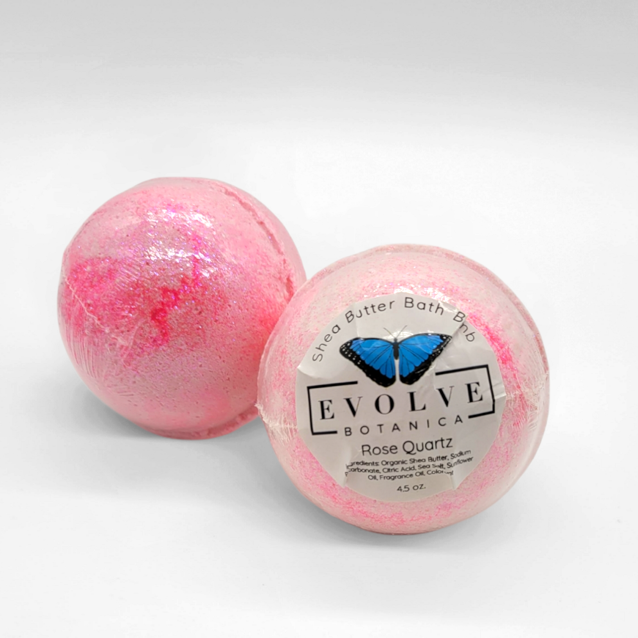 Evolve Botanica Bath Bombs Bath Bomb - Chakra Collection - Rose Quartz