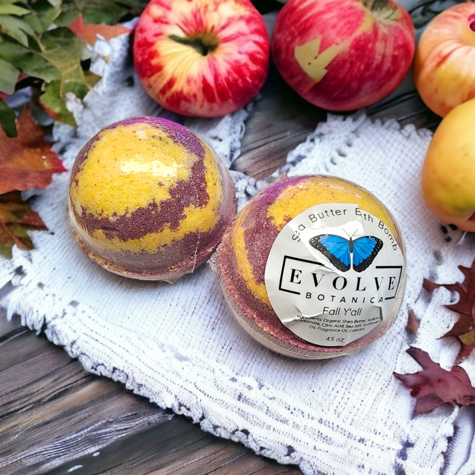 Evolve Botanica Bath Bomb - Fall Y'all (Seasonal - Halloween - Fall)