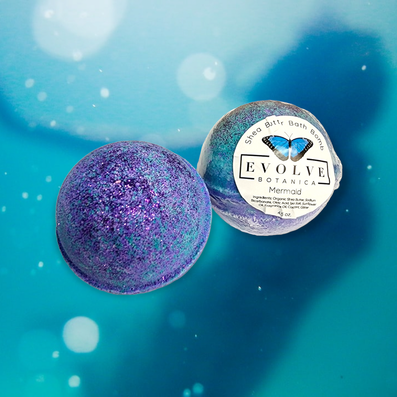 Evolve Botanica Bath Bombs Bath Bomb - Mermaid (Seasonal)