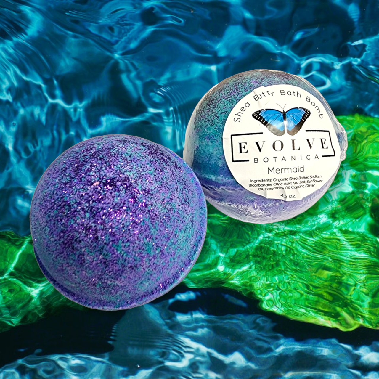 Evolve Botanica Bath Bombs Bath Bomb - Mermaid (Seasonal)