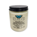 Evolve Botanica Classic 9oz Jam Jar Crystal Soy Candle - Bonfire (Obsidian & Mookaite)