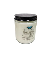 Evolve Botanica Classic 9oz Jam Jar Crystal Soy Candle - Evergreen (Smoky Quartz & Peridot)