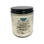 Evolve Botanica Classic 9oz Jam Jar Crystal Soy Candle - You're F*#@king Fabulous (Amethyst, Quartz, Smoky Quartz, Cacoxenite, Rutile, Goethite, & Lepidocrocite)