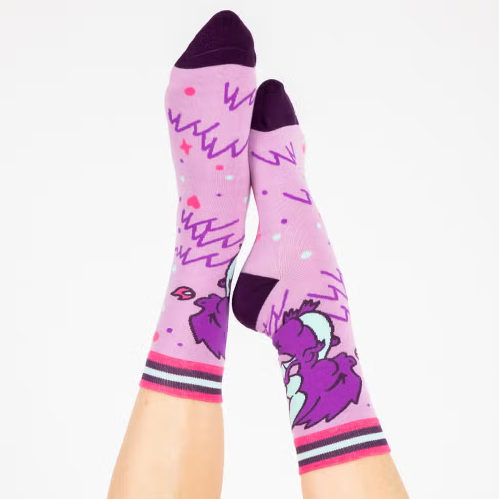 Evolve Botanica Cute Dragon Crew Socks