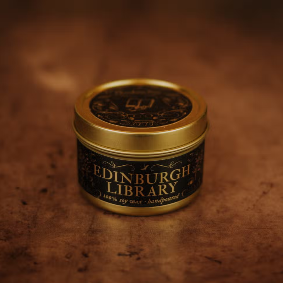 Evolve Botanica Edinburgh Library - 3.3 oz Candle Tin