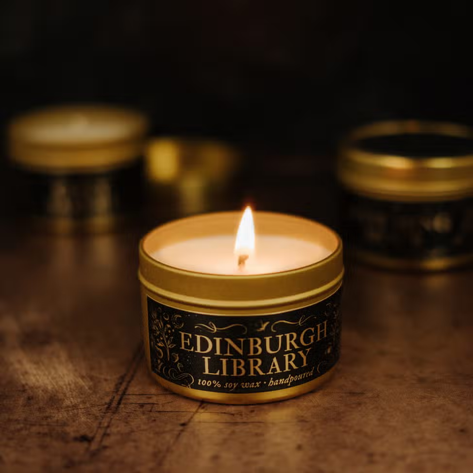 Evolve Botanica Edinburgh Library - 3.3 oz Candle Tin