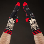 Evolve Botanica Evil AF Baphomet Crew Socks