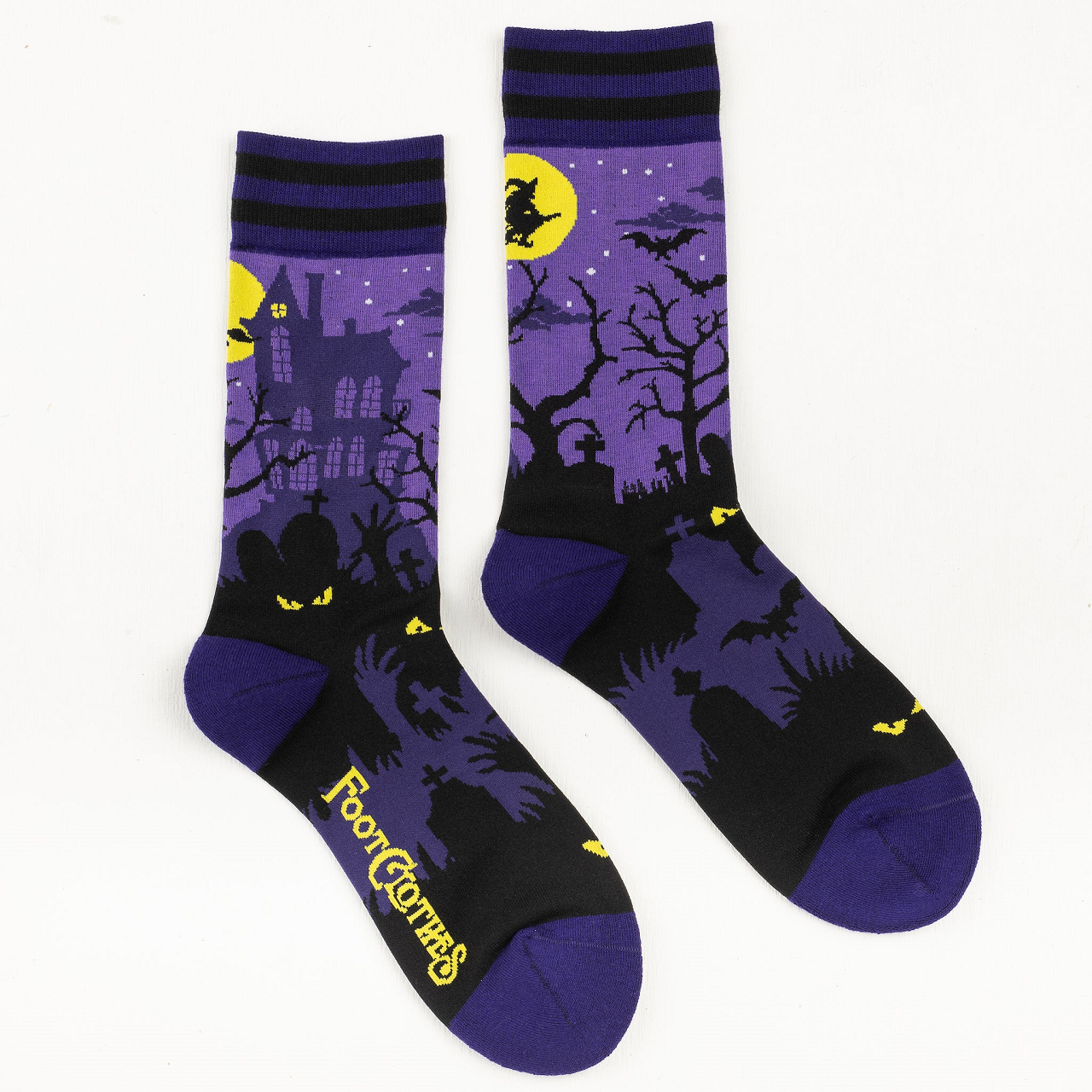 Evolve Botanica Haunted House Crew Socks