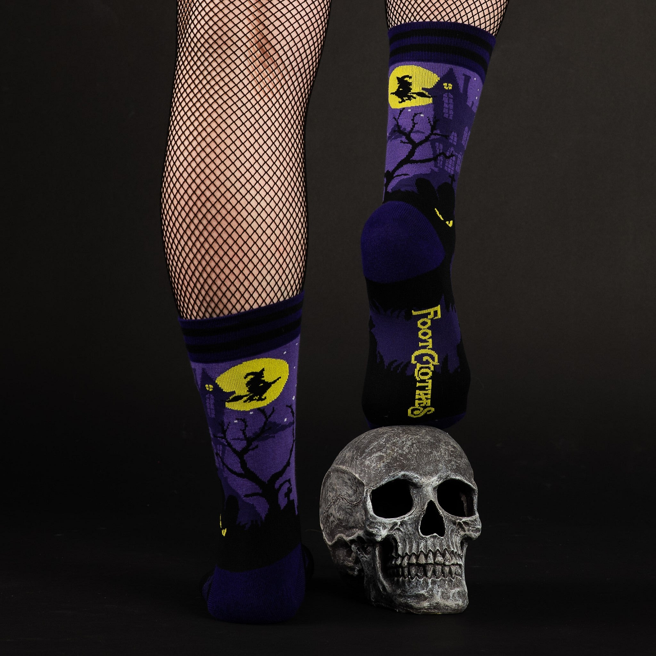 Evolve Botanica Haunted House Crew Socks