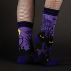 Evolve Botanica Haunted House Crew Socks
