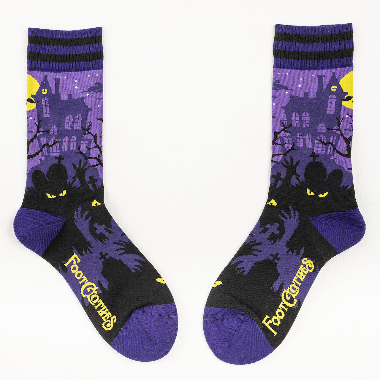 Evolve Botanica Haunted House Crew Socks