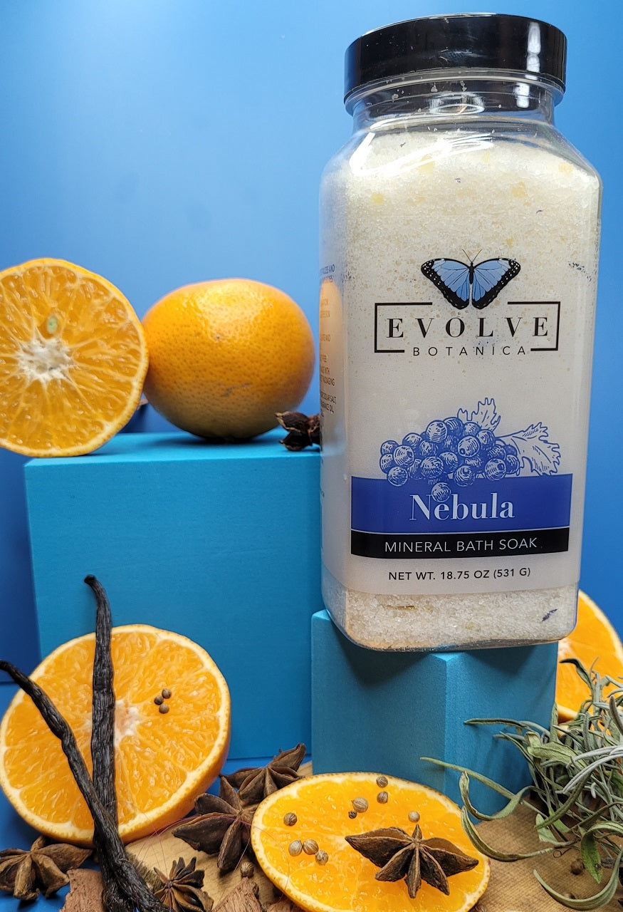 Nebula Mineral Bath Soak - Vanilla, Cedar, Coriander & Mandarin