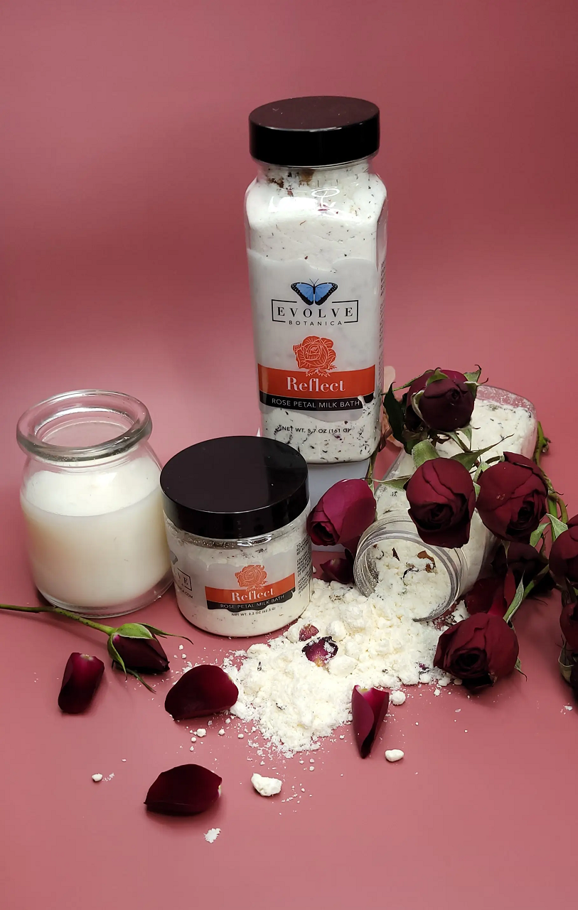 Milk Bath - Reflect (Rose) Bath & Shower Evolve Botanica