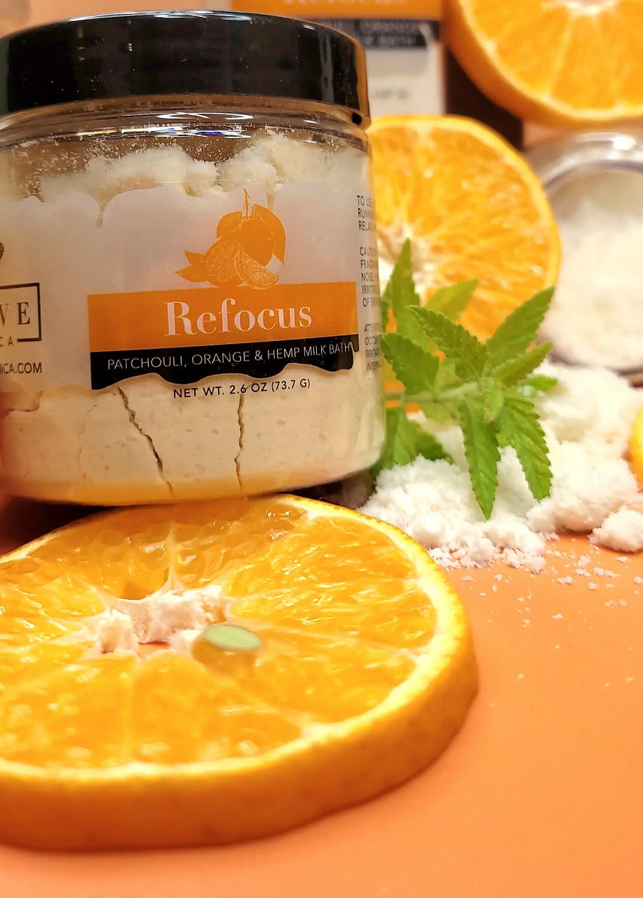 Evolve Botanica Milk Baths Milk Bath - Refocus (Patchouli, Orange, & Hempseed Oil) mini