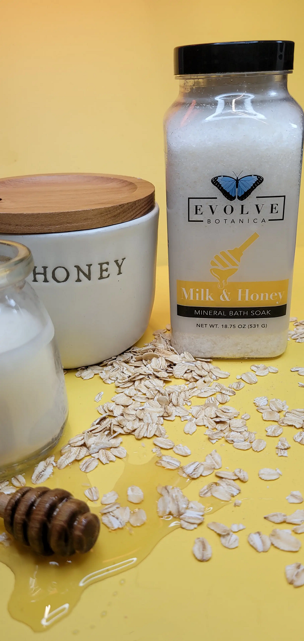 Mineral Soak - Milk & Honey (Bath Salt) Bath & Shower Evolve Botanica