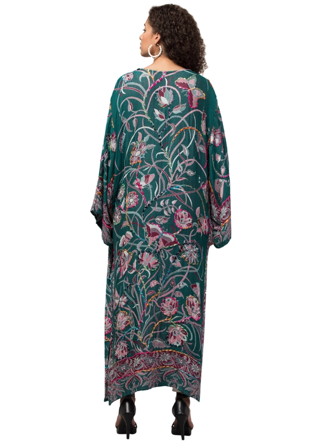 Evolve Botanica Ocean Winds Thick Stitch Kimono Jacket