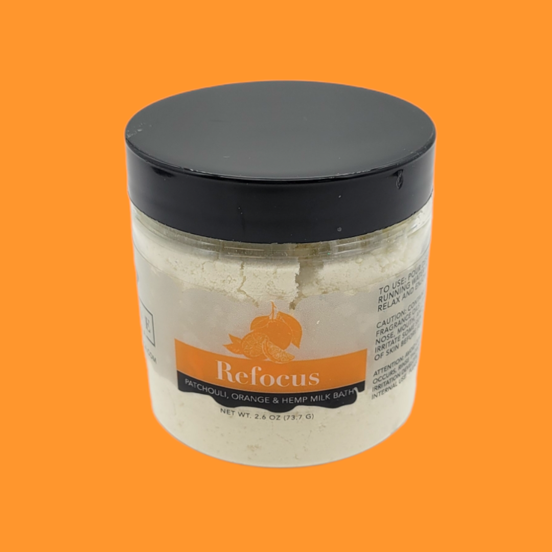 Evolve Botanica Milk Baths Milk Bath - Refocus (Patchouli, Orange, & Hempseed Oil) mini