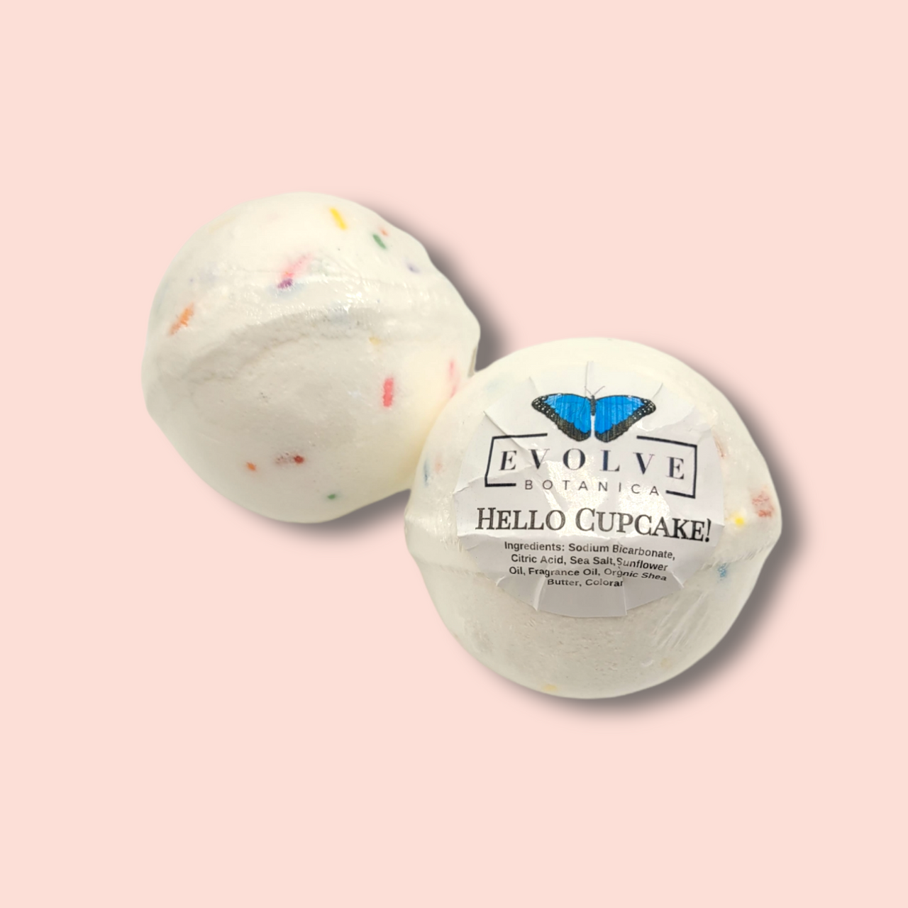 Evolve Botanica Bath Bombs Bath Bomb - Hello Cupcake