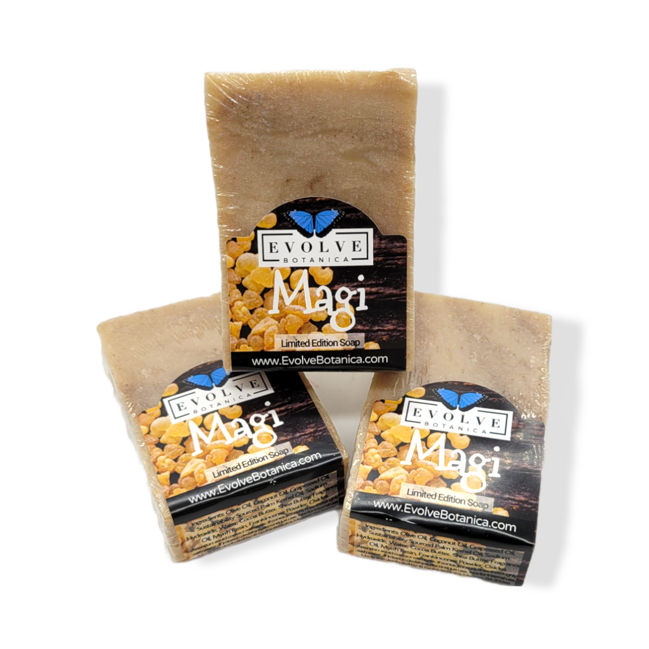 Evolve Botanica Standard Soaps Standard Soap - Magi (Seasonal, Frankincense & Myrrh, Xmas)