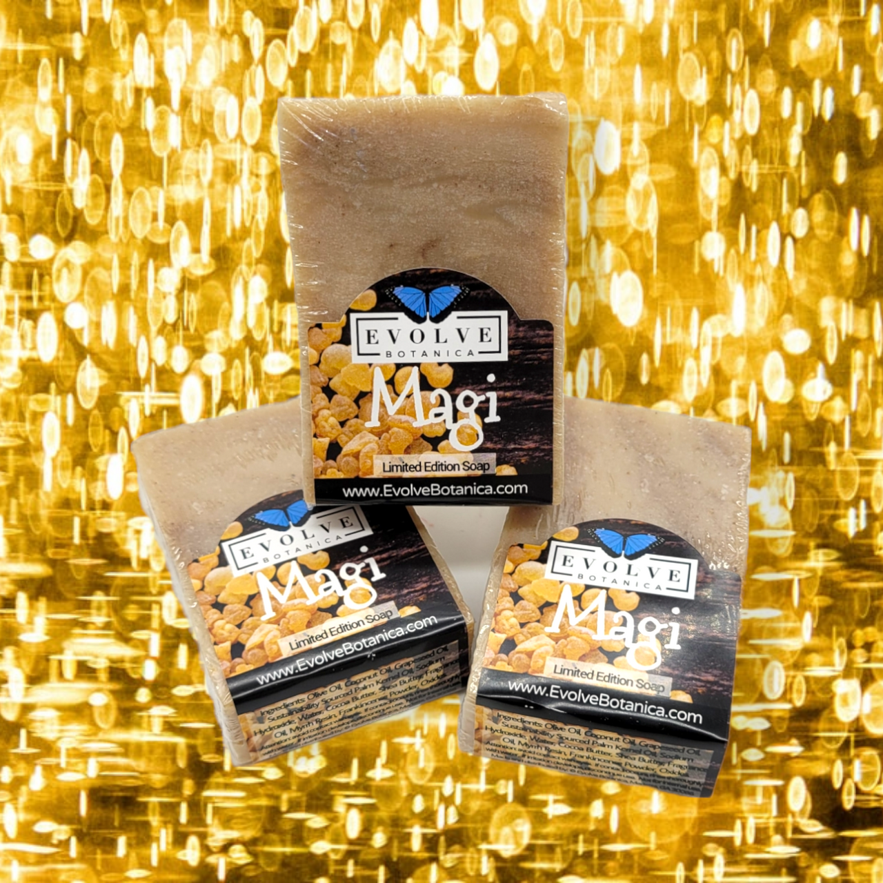 Evolve Botanica Standard Soaps Standard Soap - Magi (Seasonal, Frankincense & Myrrh, Xmas)