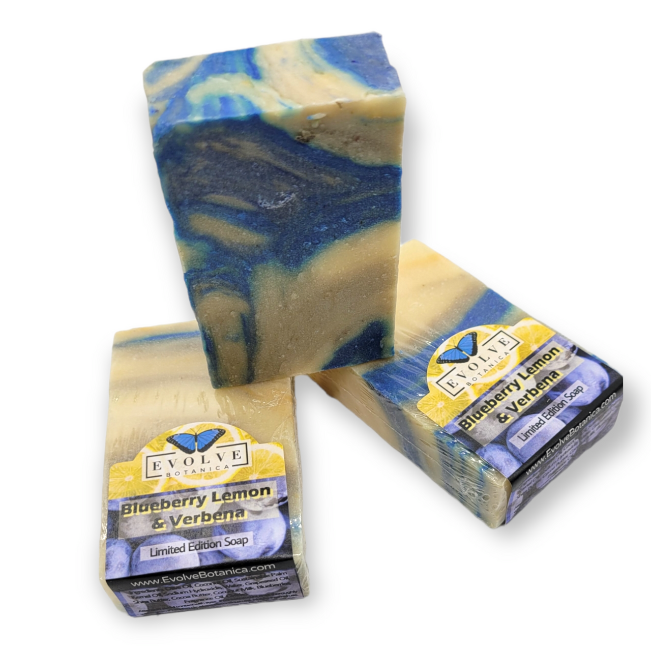 Evolve Botanica Standard Soaps Standard Soap - Blueberry, Lemon & Verbena (Limited Edition)