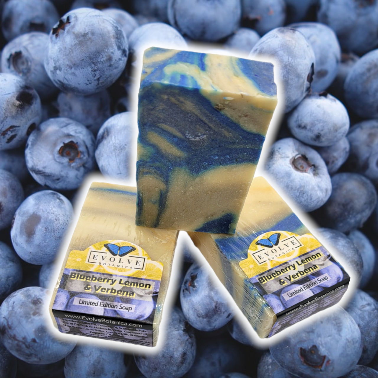 Evolve Botanica Standard Soaps Standard Soap - Blueberry, Lemon & Verbena (Limited Edition)