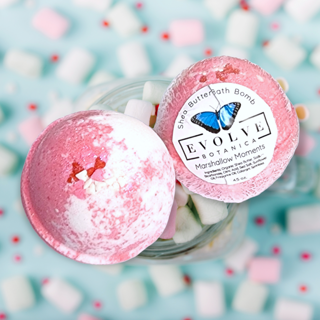 Evolve Botanica Bath Bombs Bath Bomb - Marshmallow Moments ( Christmas - Holiday )