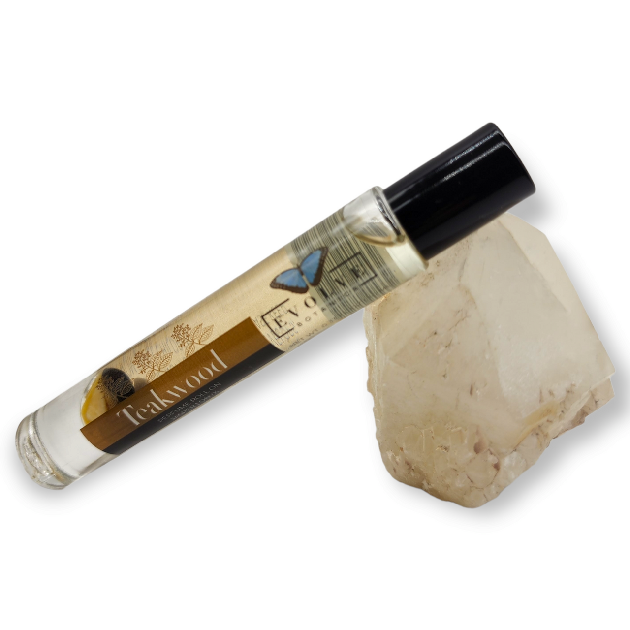 Evolve Botanica Gemstones Gemstone Perfume Roll On - Teakwood