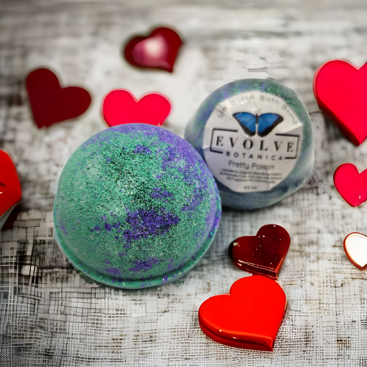 Bath Bomb - Pretty Poison  (Seasonal - Valentines) Evolve Botanica