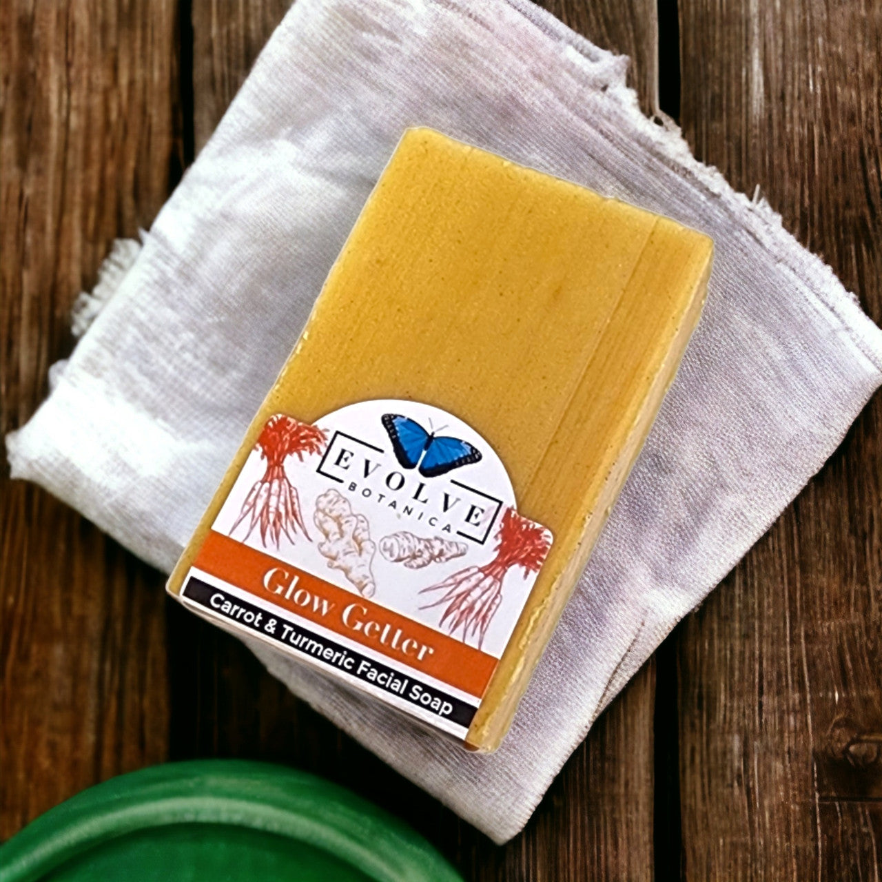 Evolve Botanica Standard Soap - Glow Getter (Carrot, Turmeric & Honey Facial Soap)