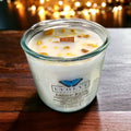 Evolve Botanica Rocks Candle - Warm Wishes (Wood Wick Citrine & Aventurine Gemstone Soy Candle)