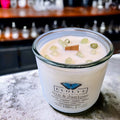 Gin & Juniper Rocks candle with Prehnite — juniper, citrus & gin botanicals