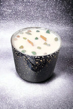 Evolve Botanica Starlight Candle - Silver Spruce (Moss Agate) Wood Wick Gemstone Soy Candle