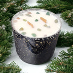 Evolve Botanica Starlight Candle - Silver Spruce (Moss Agate) Wood Wick Gemstone Soy Candle