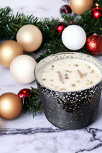 Evolve Botanica Starlight Candle - Evergreen (Peridot & Smoky Quartz) Wood Wick Gemstone Soy Candle