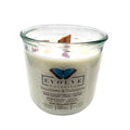 Rainbows & Unicorns Rocks candle with Rainbow Fluorite — black currant, cassis & cypress
