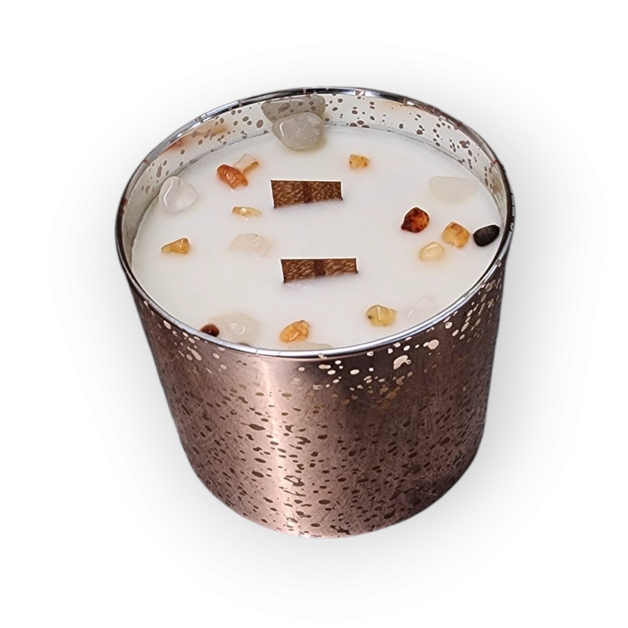 Evolve Botanica Starlight Candle - Date Night (Rose Quartz & Carnelian)