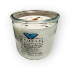 Evolve Botanica Rocks Candle - Cranberry Woods (Garnet & Smokey Quartz)