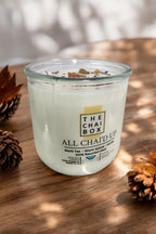 Evolve Botanica Rocks Candle - Chai (Wood Wick Gemstone Soy Candle)