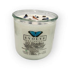 Evolve Botanica Rocks Candle – 50 Shades (Wood Wick, Onyx & Blue Kyanite, Soy Candle)