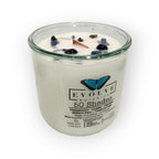 Evolve Botanica Rocks Candle – 50 Shades (Wood Wick, Onyx & Blue Kyanite, Soy Candle)